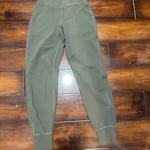 CLOSET CLEANOUT PRICING…Lululemon Olive Green Jogger Pants